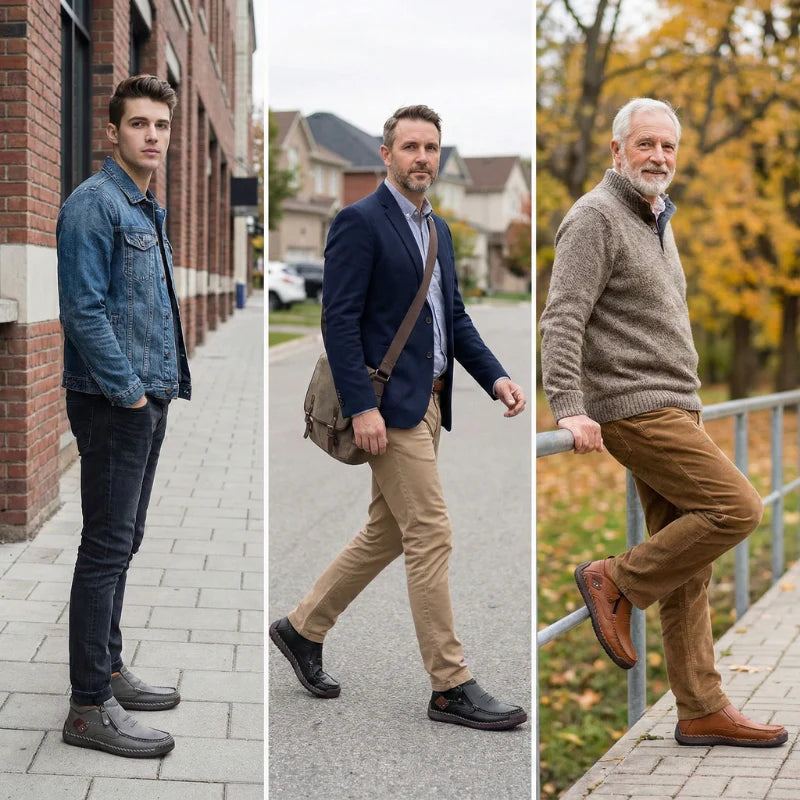 Torino Classic – Mocassino in Pelle Morbida con Zip Laterale