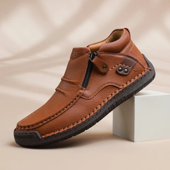 Torino Classic – Mocassino in Pelle Morbida con Zip Laterale