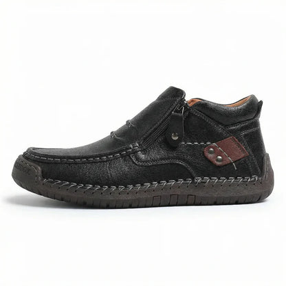 Torino Classic – Mocassino in Pelle Morbida con Zip Laterale