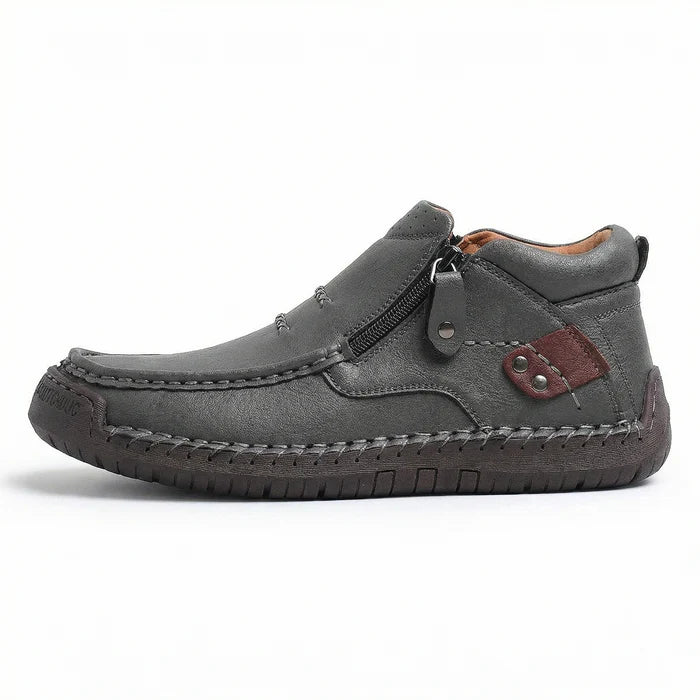 Torino Classic – Mocassino in Pelle Morbida con Zip Laterale