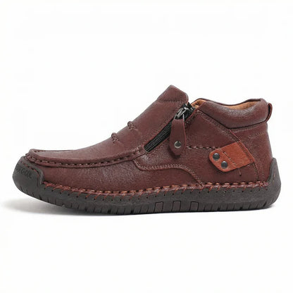 Torino Classic – Mocassino in Pelle Morbida con Zip Laterale